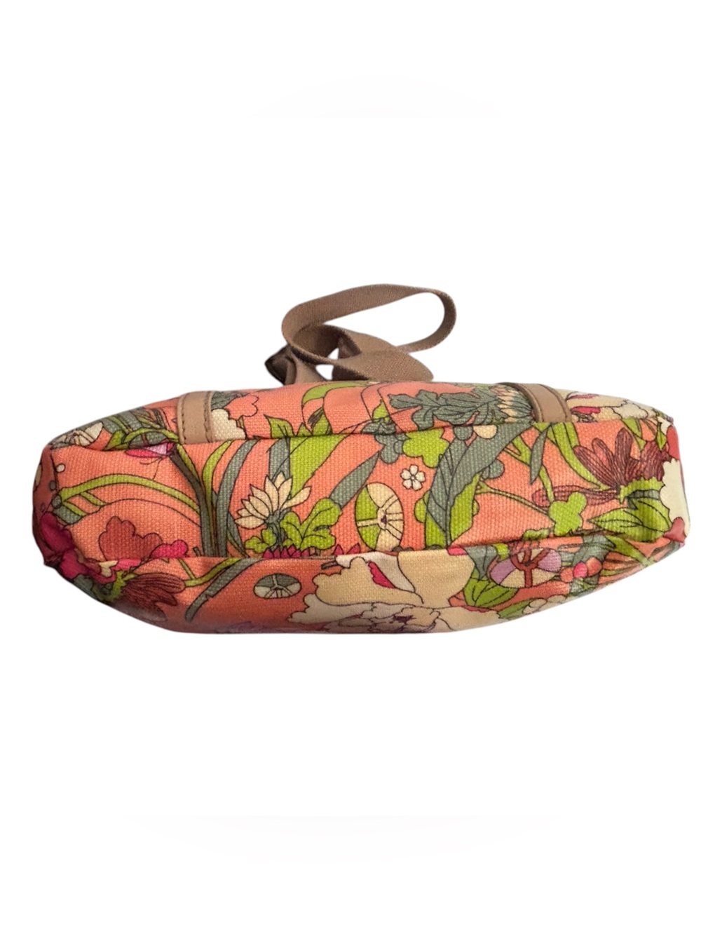 Sakroots Crossbody Butterfly Floral Artist Shoulder Bag Orange Pink Excellent - Picture 10 of 15